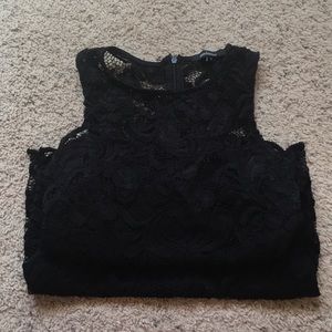 Black lace dress